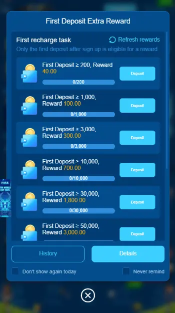 SK777 Game login and account registration screen